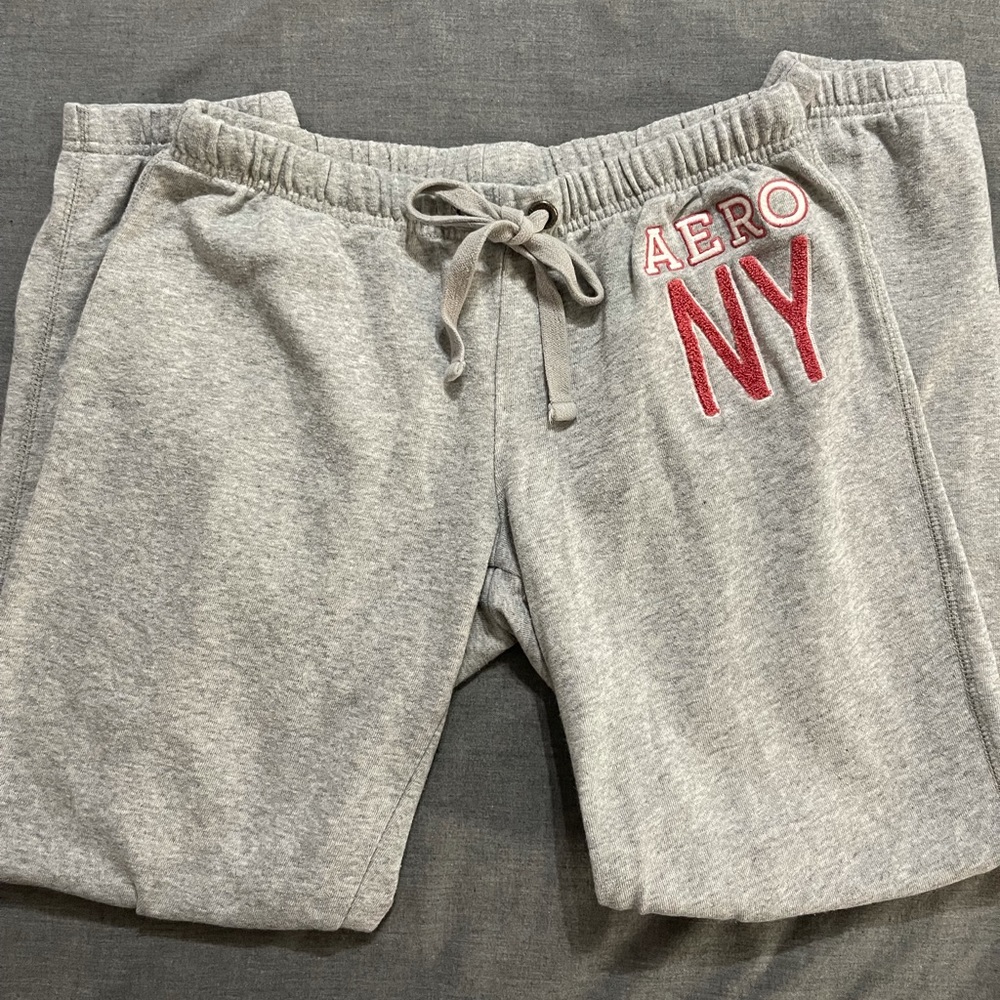 medium aeropostale women’s grey jogger